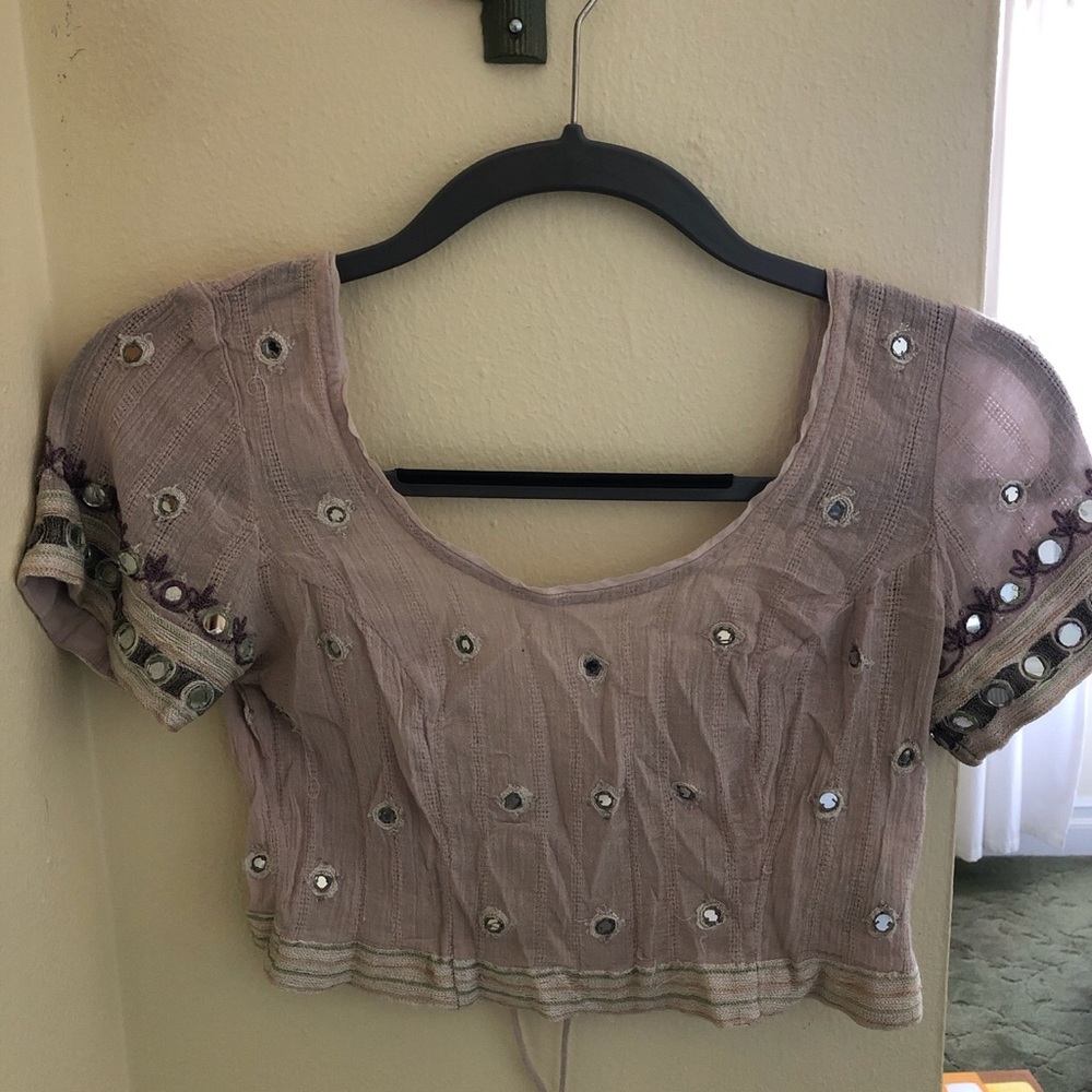 Free People Embroidered Top